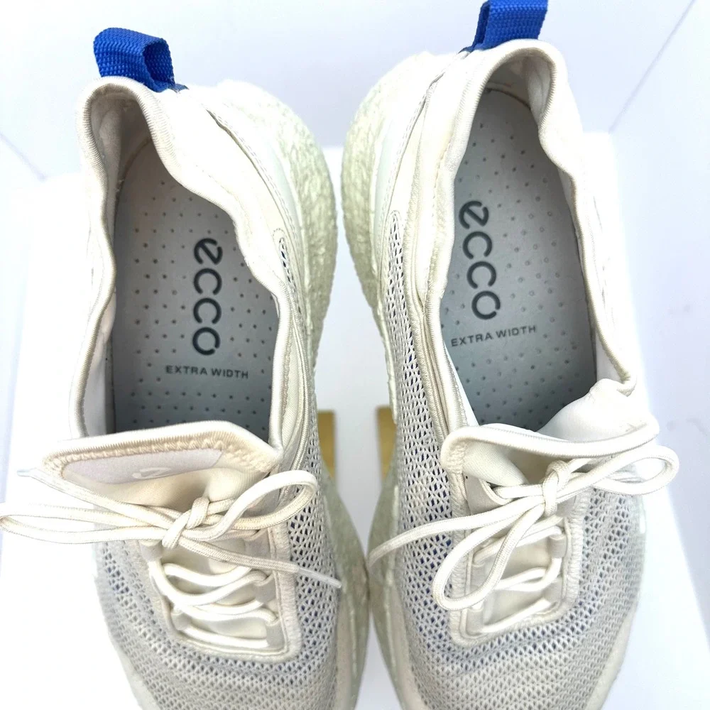 ECCO Biom 2.0 Breathru Mens Off White‎ Mesh Sneakers 800644 US 13 Extra Wide